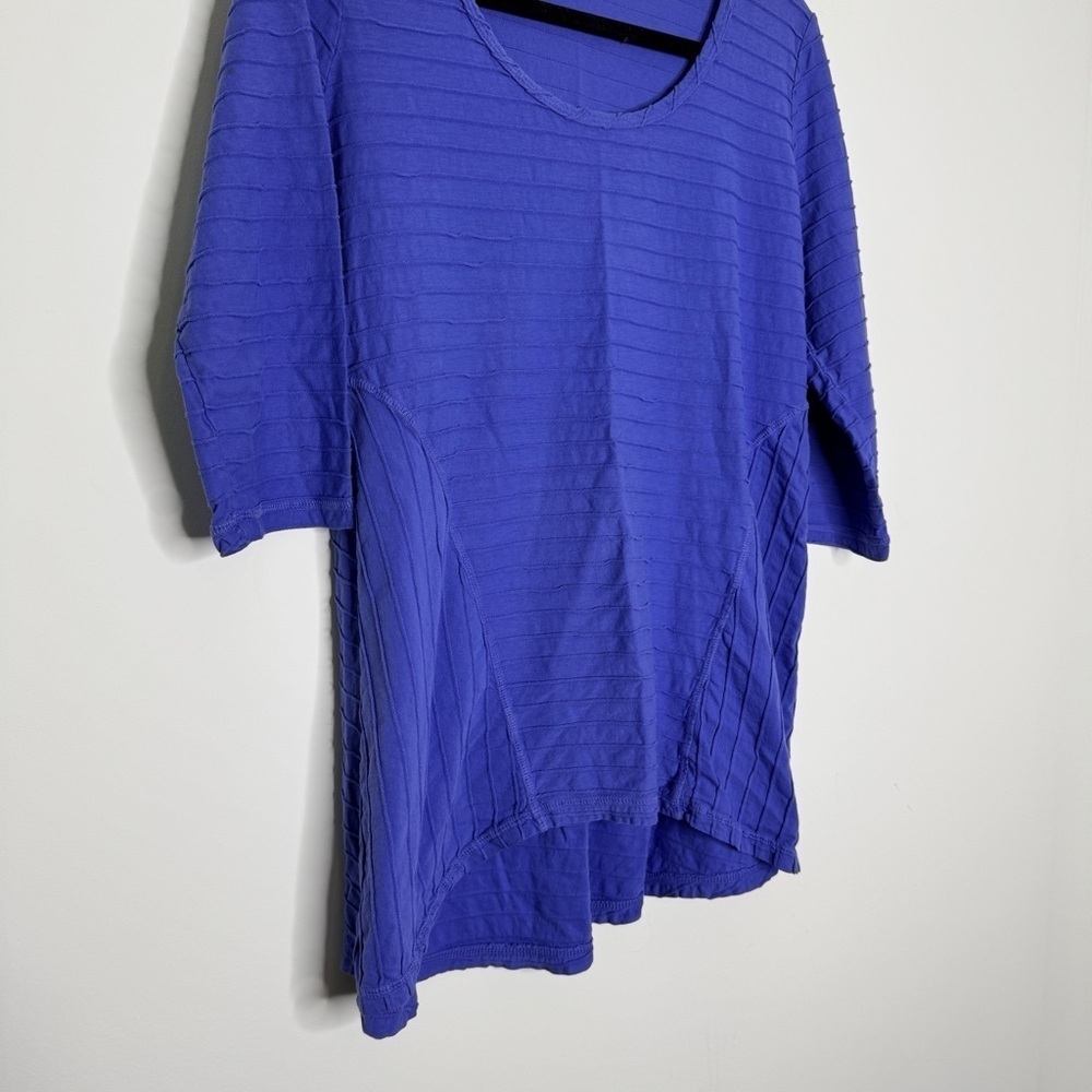Soft Surroundings Purple Textured Top S - Picture 4 of 8
